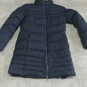 Roots long black down filled jacket
